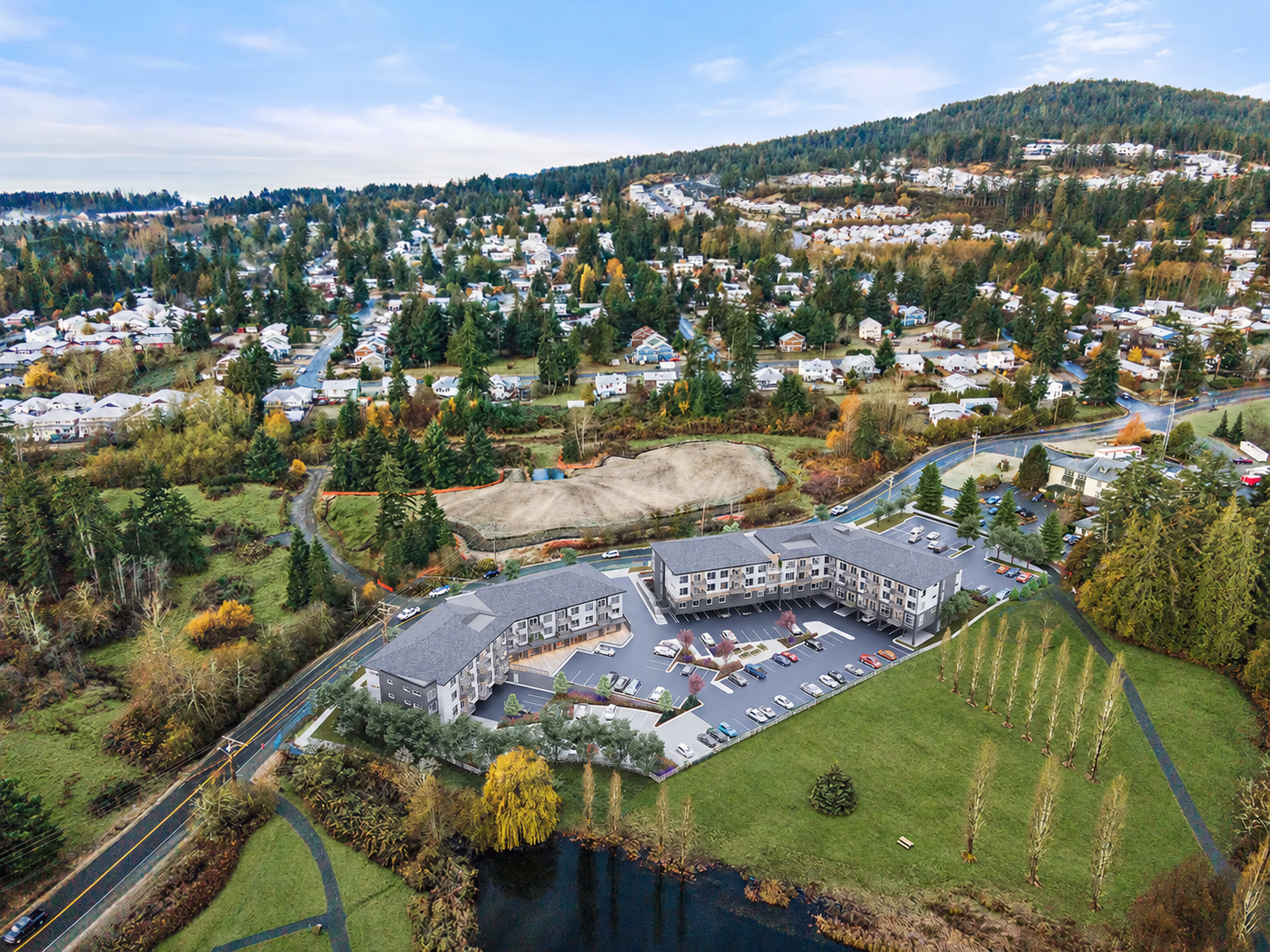 The Park View apartment buildings in Sooke, BC